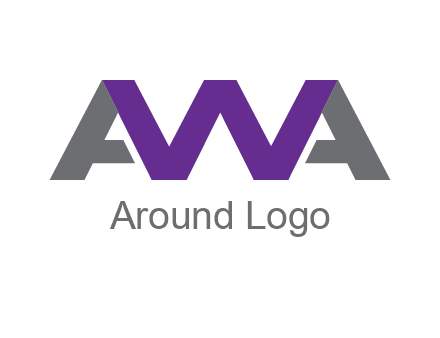 letter As and letter W joined together