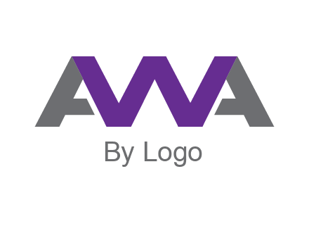 letter As and letter W joined together