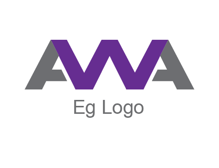letter As and letter W joined together