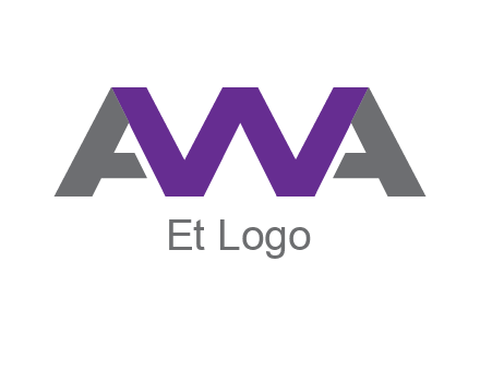 letter As and letter W joined together