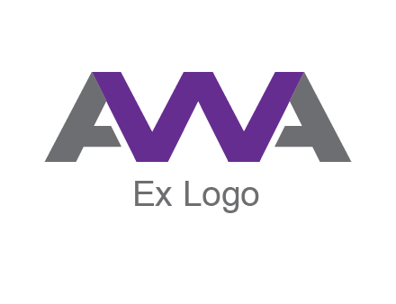letter As and letter W joined together