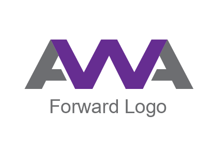 letter As and letter W joined together