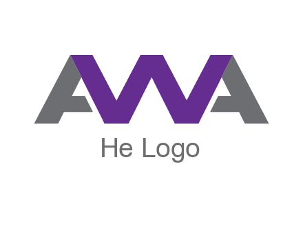 letter As and letter W joined together
