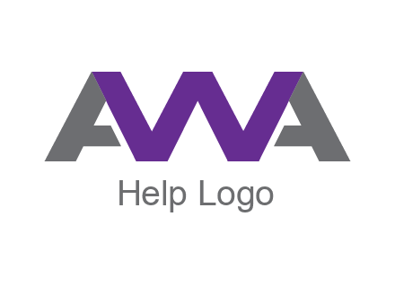 letter As and letter W joined together