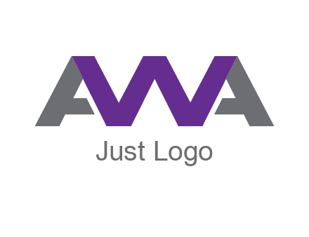 letter As and letter W joined together