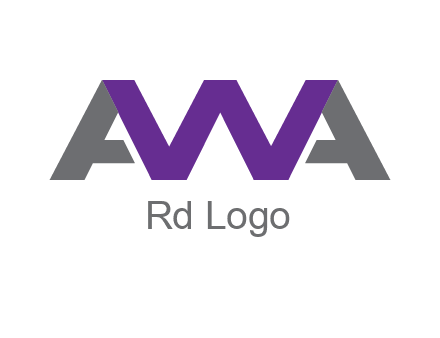 letter As and letter W joined together
