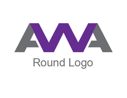 letter As and letter W joined together
