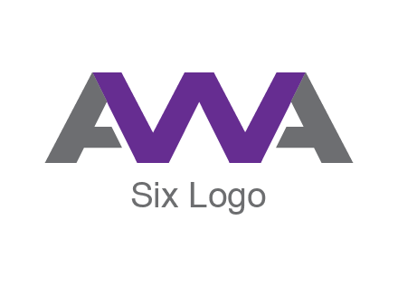 letter As and letter W joined together
