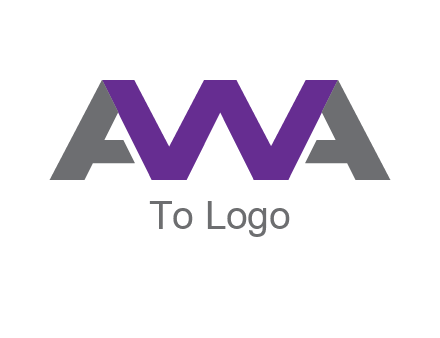 letter As and letter W joined together