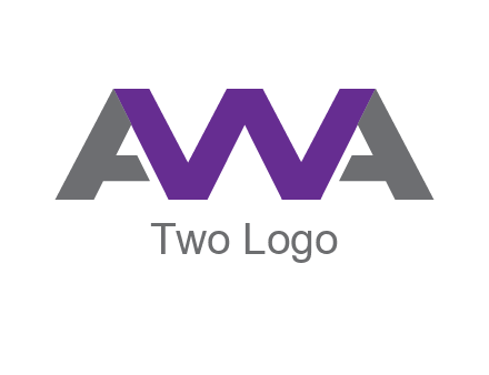 letter As and letter W joined together