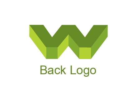 letter W in 3d