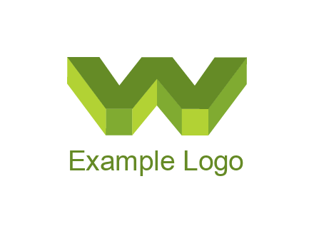 letter W in 3d