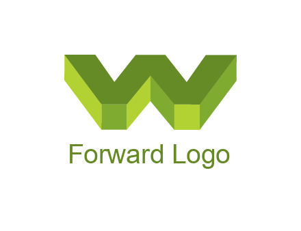 letter W in 3d