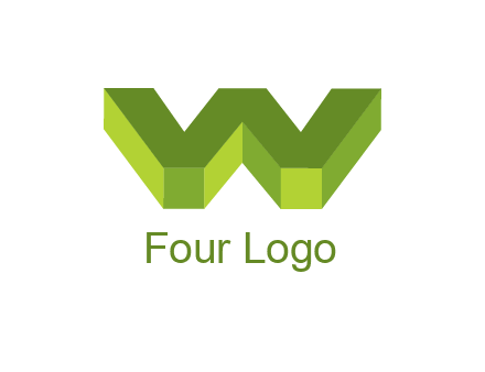 letter W in 3d