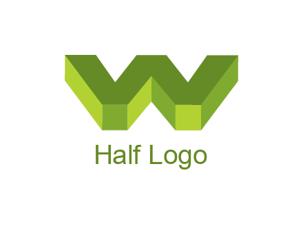 letter W in 3d