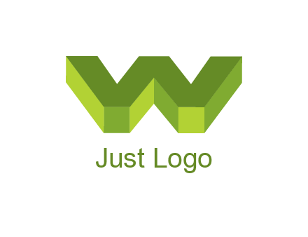 letter W in 3d