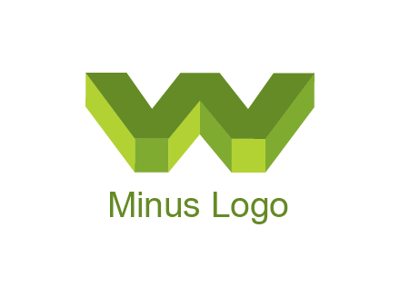 letter W in 3d