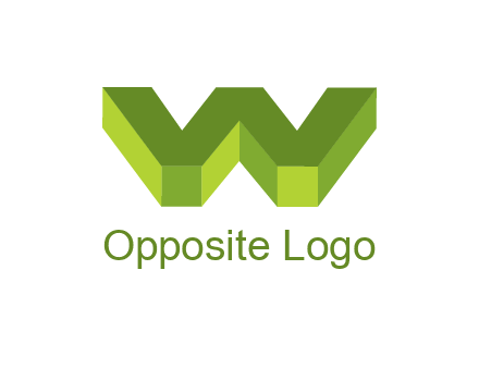 letter W in 3d