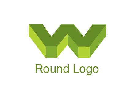 letter W in 3d