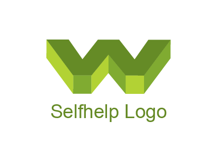 letter W in 3d