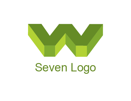 letter W in 3d