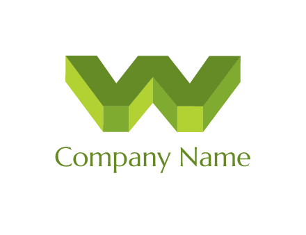 letter W in 3d