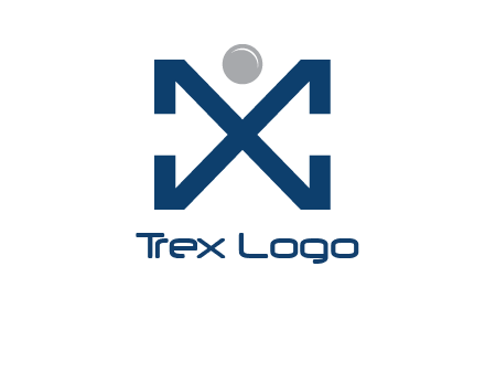 letter X with circle forming people icon 