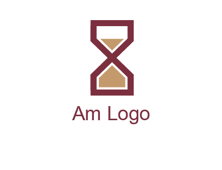 hourglass in Alphabet X