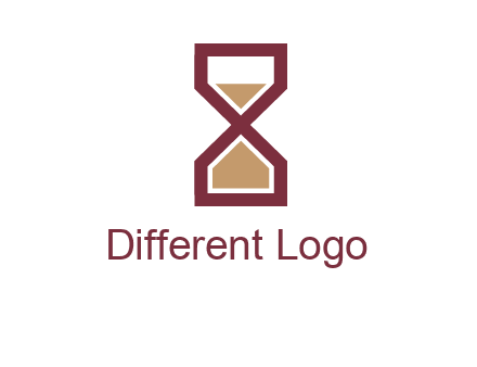hourglass in Alphabet X
