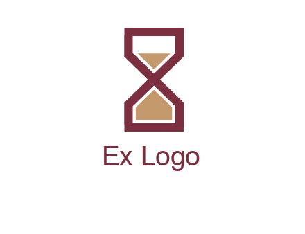 hourglass in Alphabet X