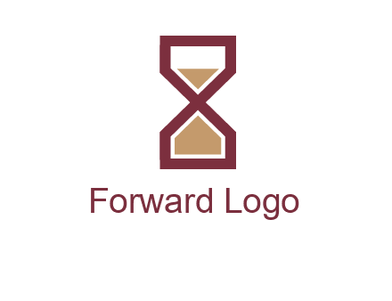 hourglass in Alphabet X
