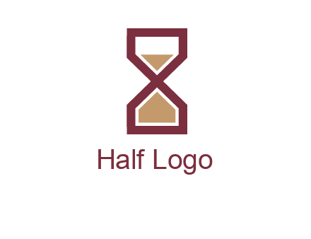 hourglass in Alphabet X