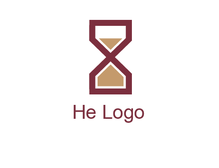 hourglass in Alphabet X