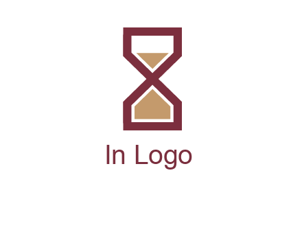 hourglass in Alphabet X