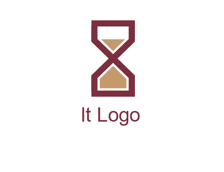 hourglass in Alphabet X