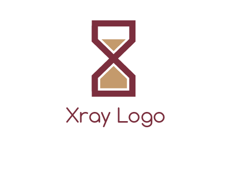 hourglass in Alphabet X