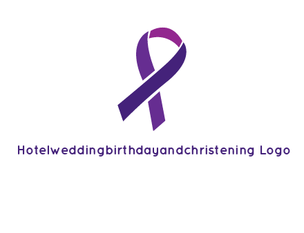 letter X in ribbon symbol