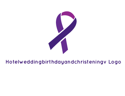 letter X in ribbon symbol