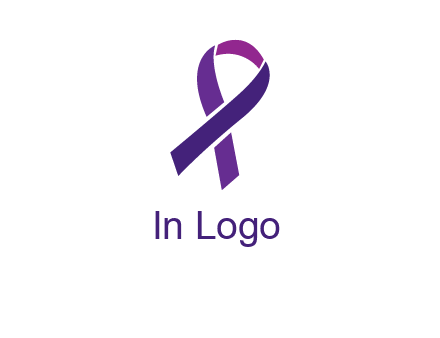 letter X in ribbon symbol