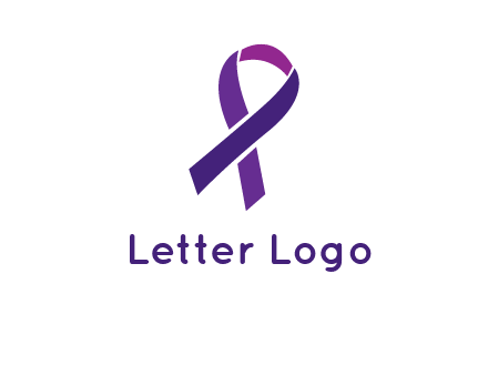 letter X in ribbon symbol