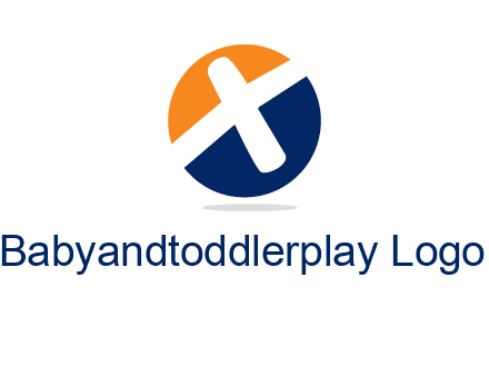 negative spacing letter X in circle