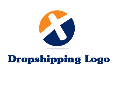 negative spacing letter X in circle