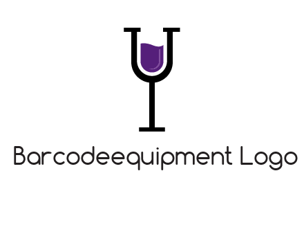 letter Y in wine glass