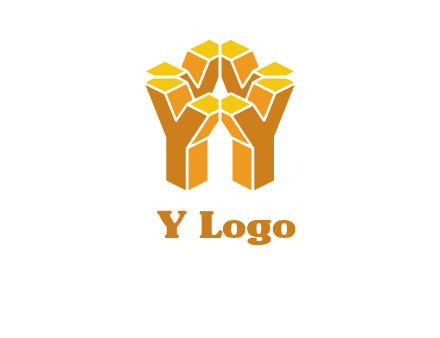 Letter Y in multi 3d