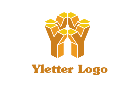 Letter Y in multi 3d