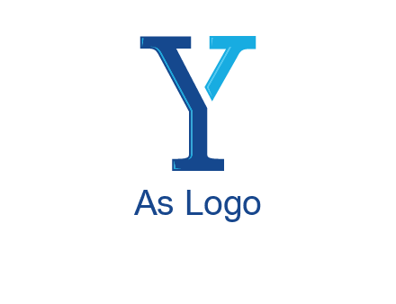 serif font letter Y