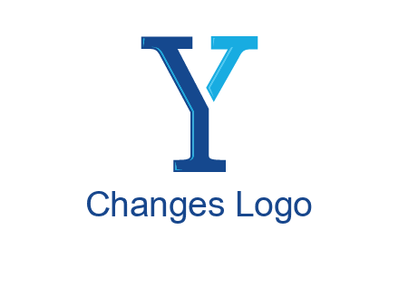 serif font letter Y