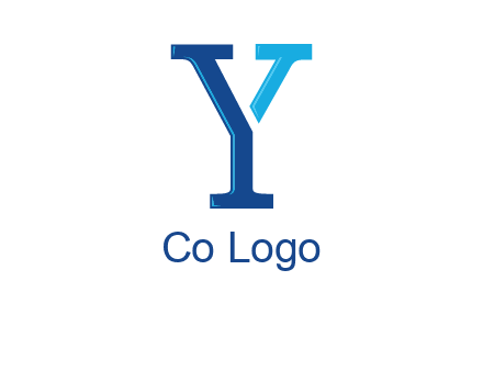 serif font letter Y