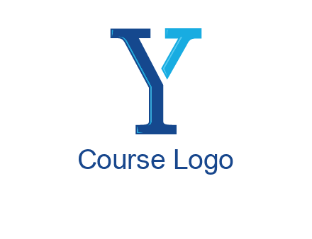 serif font letter Y