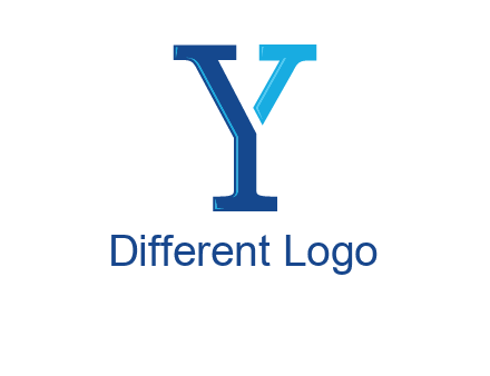 serif font letter Y